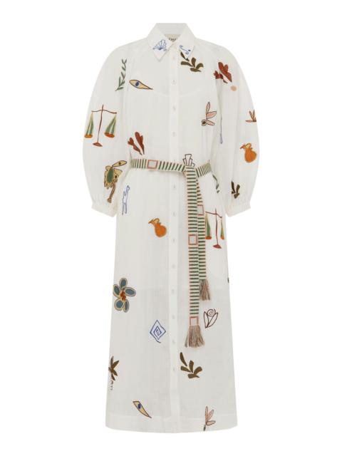 Mina Embroidered Shirtdress