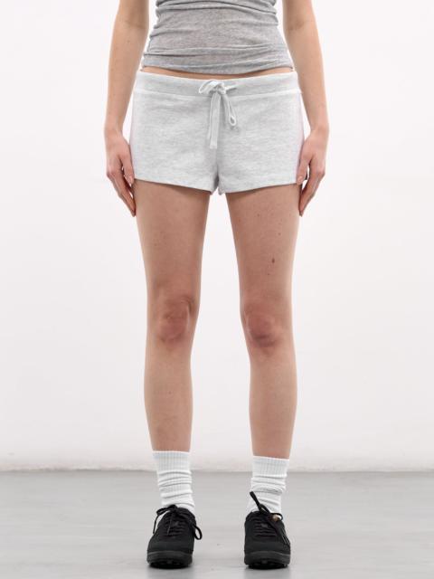 Gray Lightweight Cotton Micro Shorts