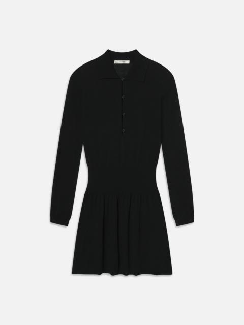 The Smart Polo Dress in Black