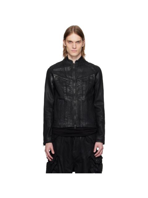 Julius Black Seamed Riders Denim Jacket | REVERSIBLE