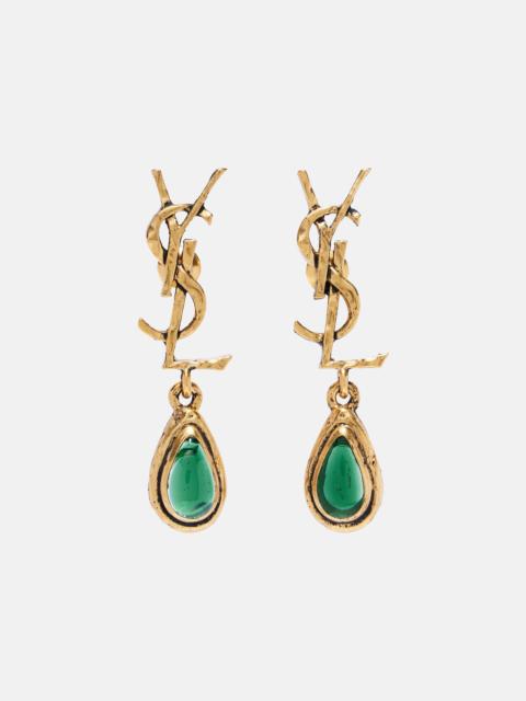 Cassandre embellished drop earrings