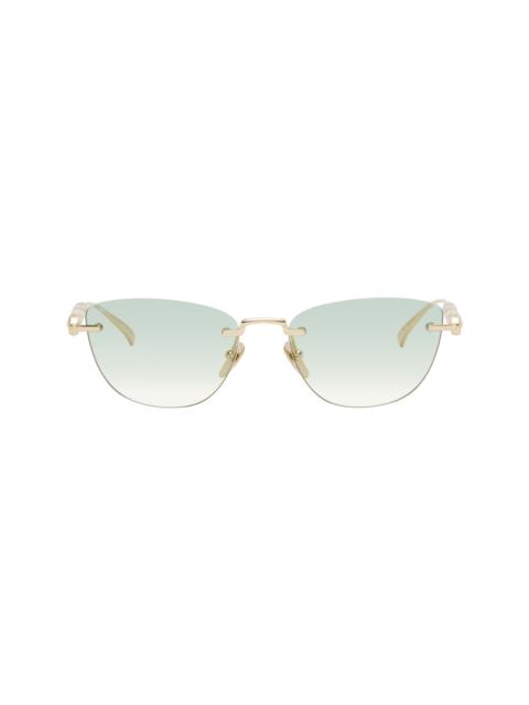 Gold Cat-Eye Sunglasses