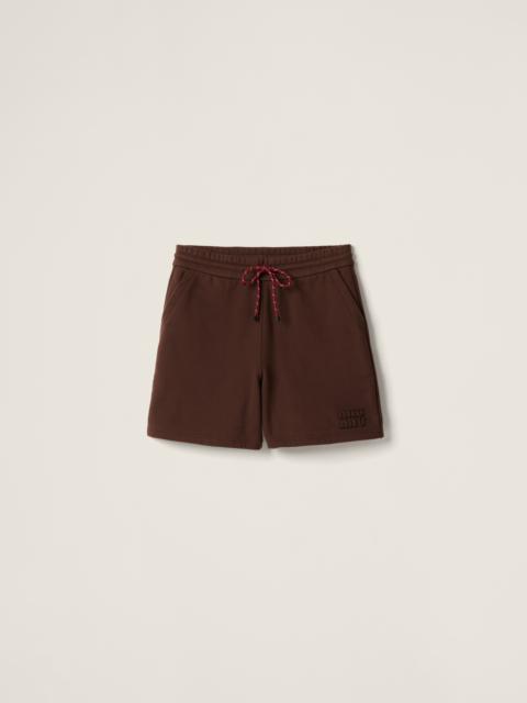 Cotton fleece shorts