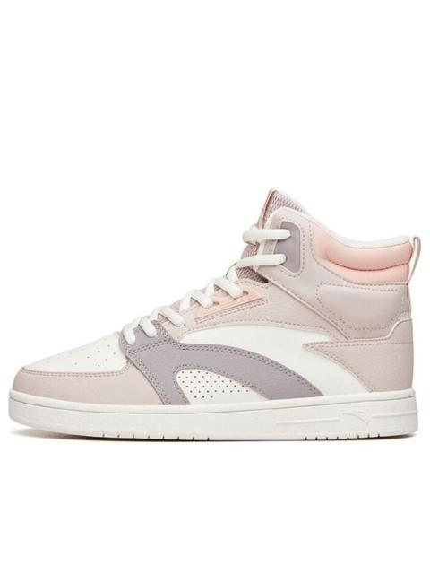 (WMNS) ANTA Skateboarding Series Sneakers High 'Pink White' 122138071-3