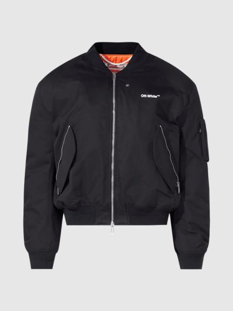 DIAGONAL TAB BOMBER JACKET