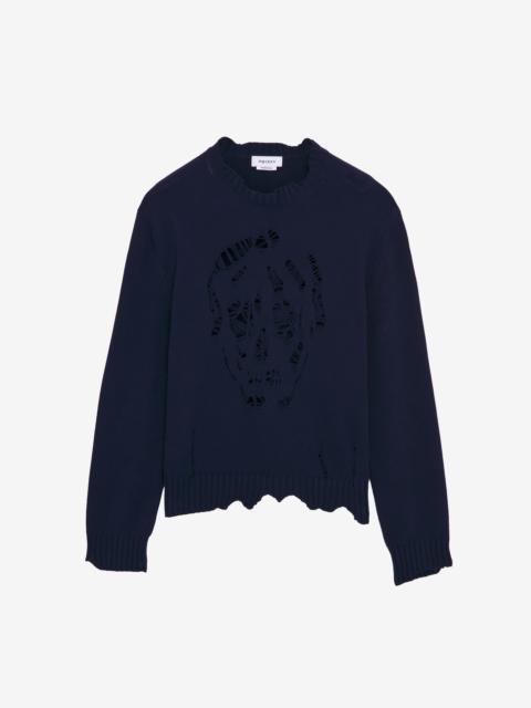 Distressed Skull Jumper