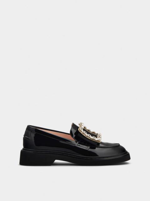 Viv' Rangers Strass Buckle Loafers in Patent Leather