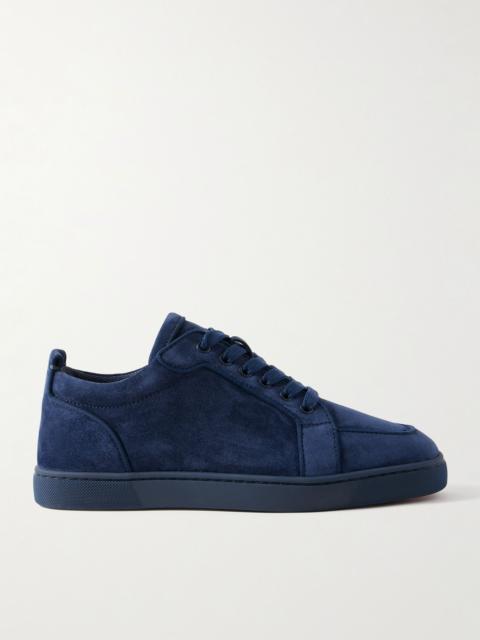 Rantulow Orlato Grosgrain-Trimmed Suede Sneakers Navy