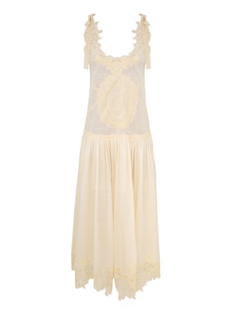 CASCADIAN LACE MIDI DRESS