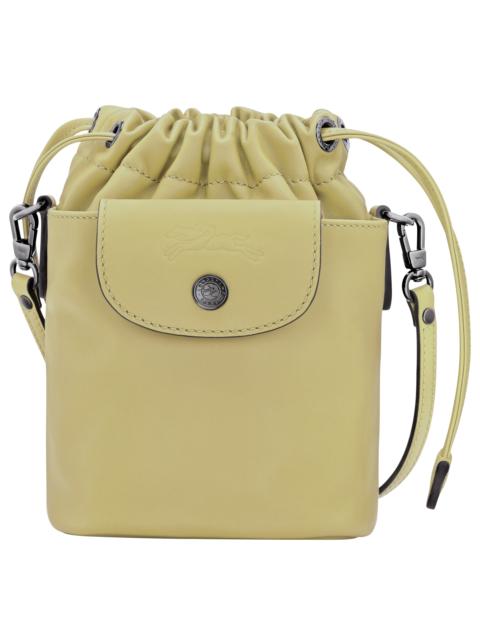 Le Pliage Xtra XS Bucket bag Pistachio - Leather