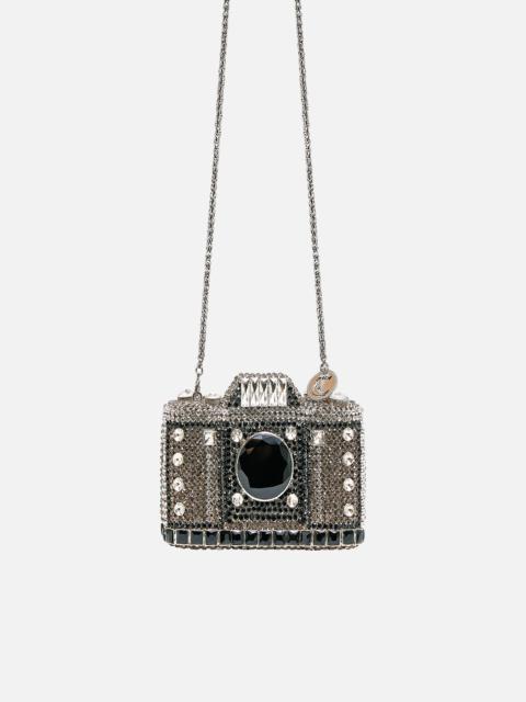 EMBELLISHED  CAMERA CLUTCH BAG
