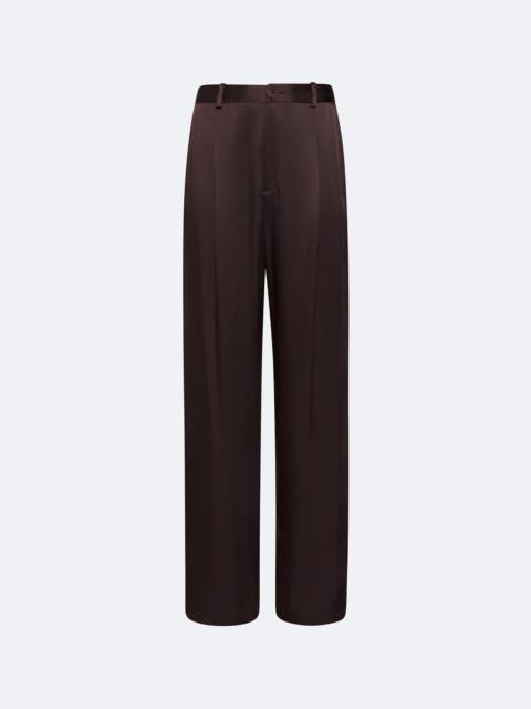 Satin Relaxed Pleated Pant