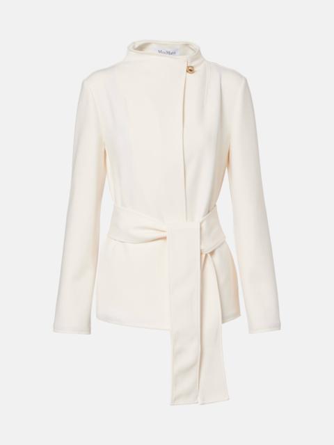 Talamo belted jersey jacket