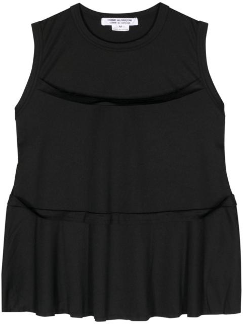 tiered sleeveless top