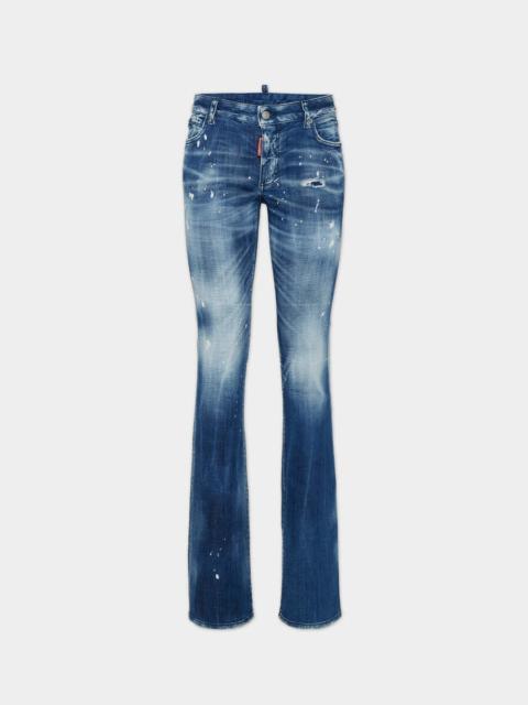 MEDIUM FILO BLU WASH MEDIUM WAIST FLARE JEANS