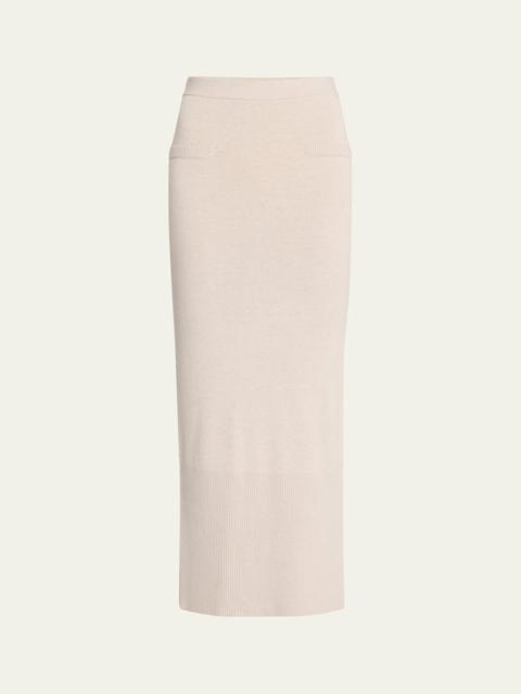Gia Ribbed Midi Skirt