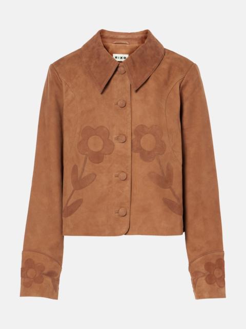 Dionne appliqué suede jacket