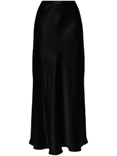 satin maxi skirt