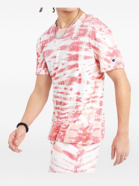 wave dye tickled rose t-shirt