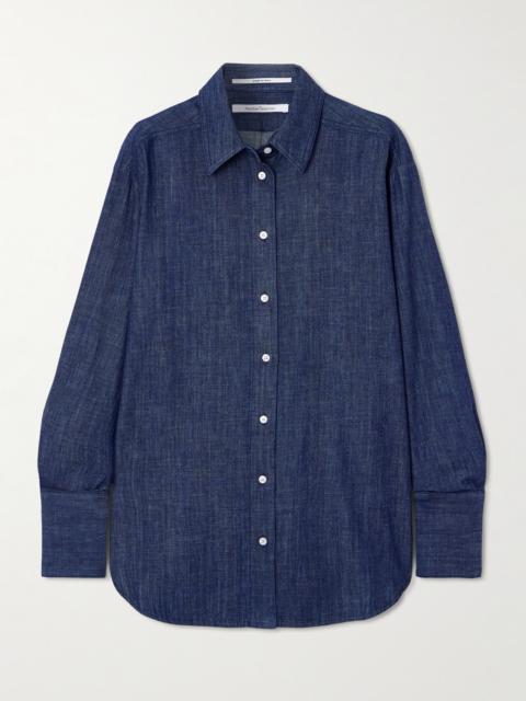 Oversized Organic Cotton-chambray Shirt