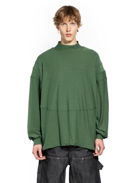 Padded Shoulder Long Sleeve Top