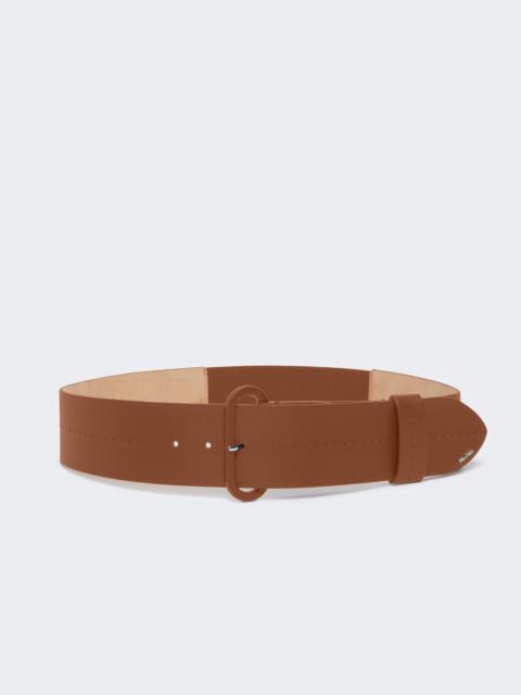 ELASTICOVAL60 Semi-glossy leather belt