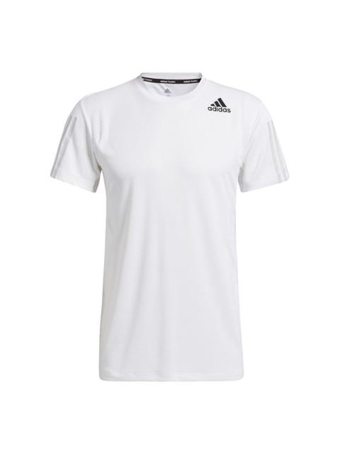 adidas Hrdy 3s Tee Training Sports Short Sleeve White GP7656