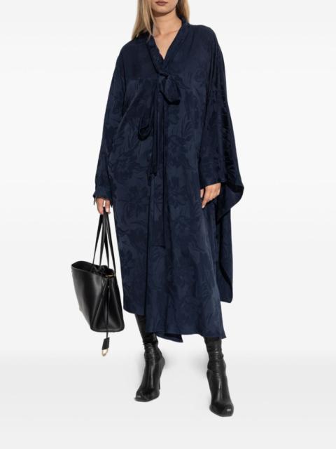 floral-print asymmetric dress