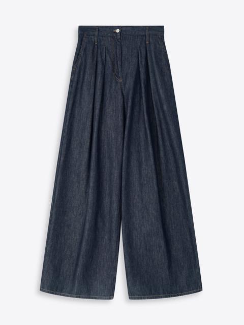 WIDE PLEATED JEANS