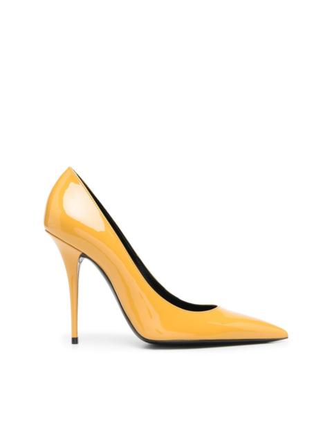 Zoe 110mm leather pumps