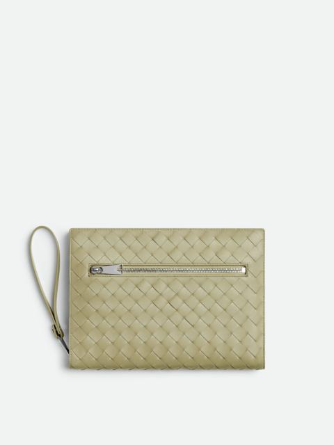 Small Intrecciato Document Case With Wristlet