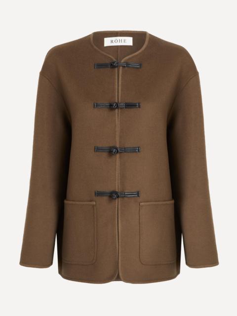 Mandarin Double-Faced Wool Jacket