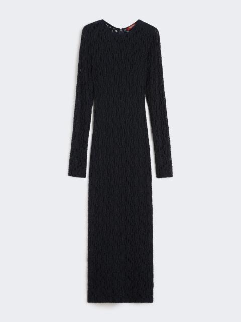 SARTA Cloqué lace slim-fit dress