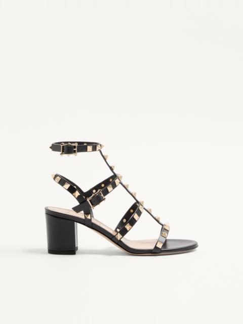 ROCKSTUD CALFSKIN ANKLE STRAP SANDAL 60 MM