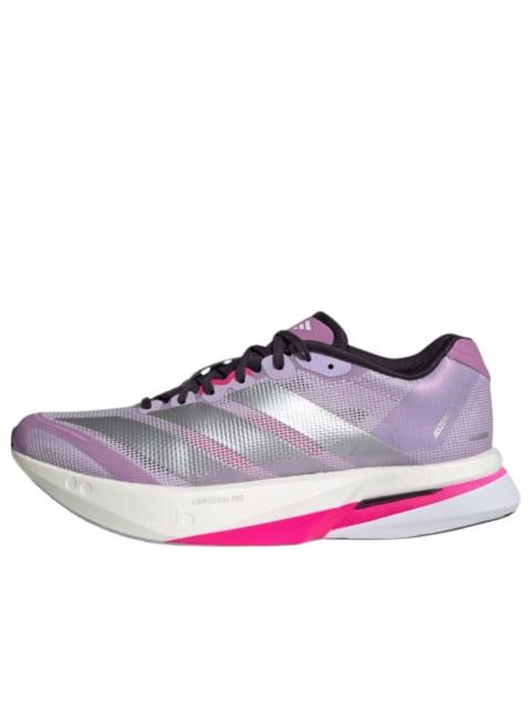 (WMNS) adidas Adizero Boston 13 'Powder Plum Silver Metallic Pink' JS4955