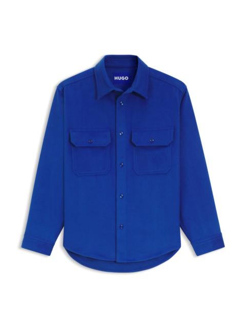 OVERSIZE-FIT SHIRT IN BRUSHED FLANNEL