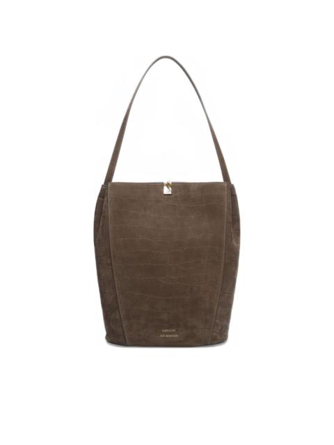 Audrey embossed shoulder bag