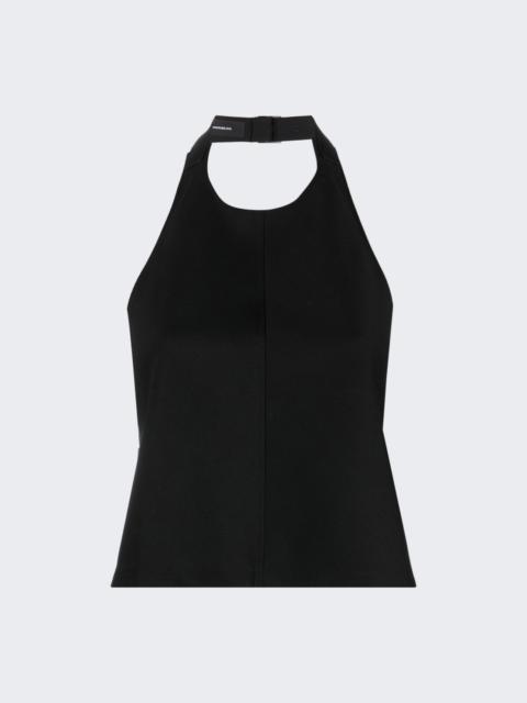 Backless Halter Top Black