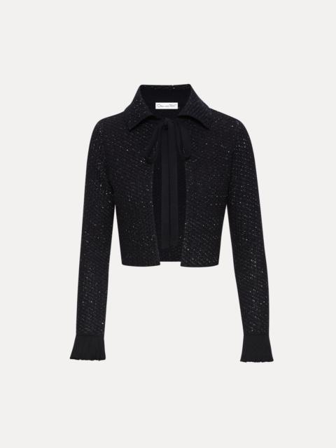 SEQUIN TWEED JACKET
