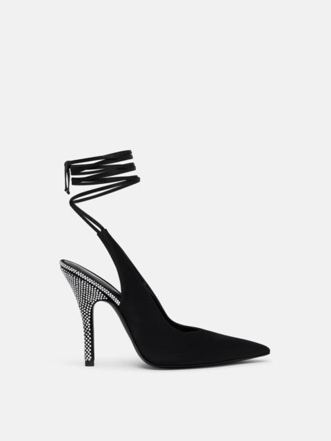''VENUS'' SILVER AND BLACK SLINGBACK