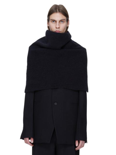 Cowl hooded-collar cape