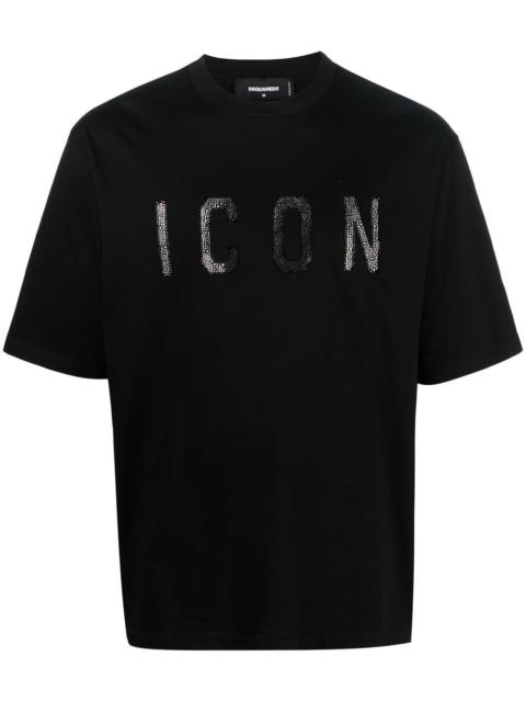 Icon-print cotton T-shirt
