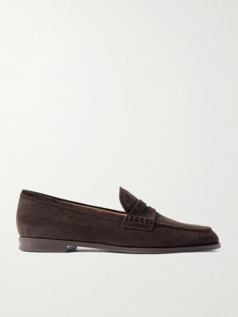 Georgie suede loafers Dark brown