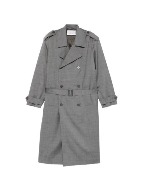 double-breasted trench coat