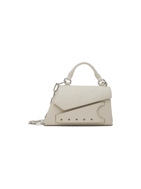 Beige Snatched Asymmetric Micro Bag