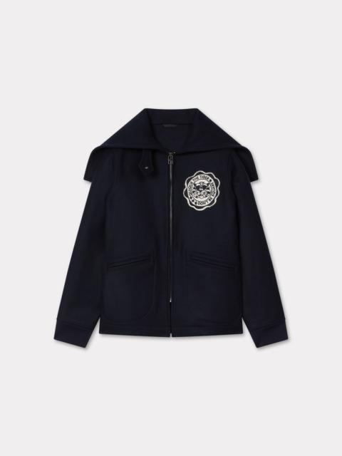 'KENZO Badges' peacoat in mixed wool