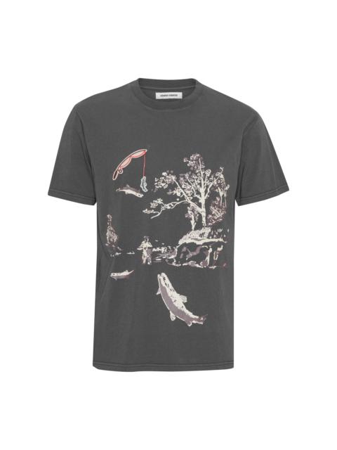 FISHING ROD TEE - DARK SHADOW