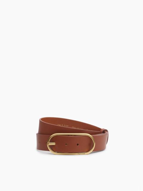 Rounded Rebound Leather Belt