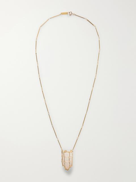 Gold-tone Crystal Earrings