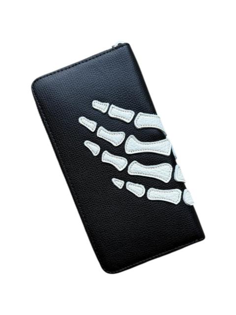 KAPITAL THUMB UP BONE HAND ZIP Long Wallet 'Black'
